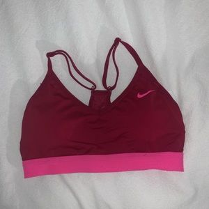 Nike Sports Bra Pink and Maroonish Pink